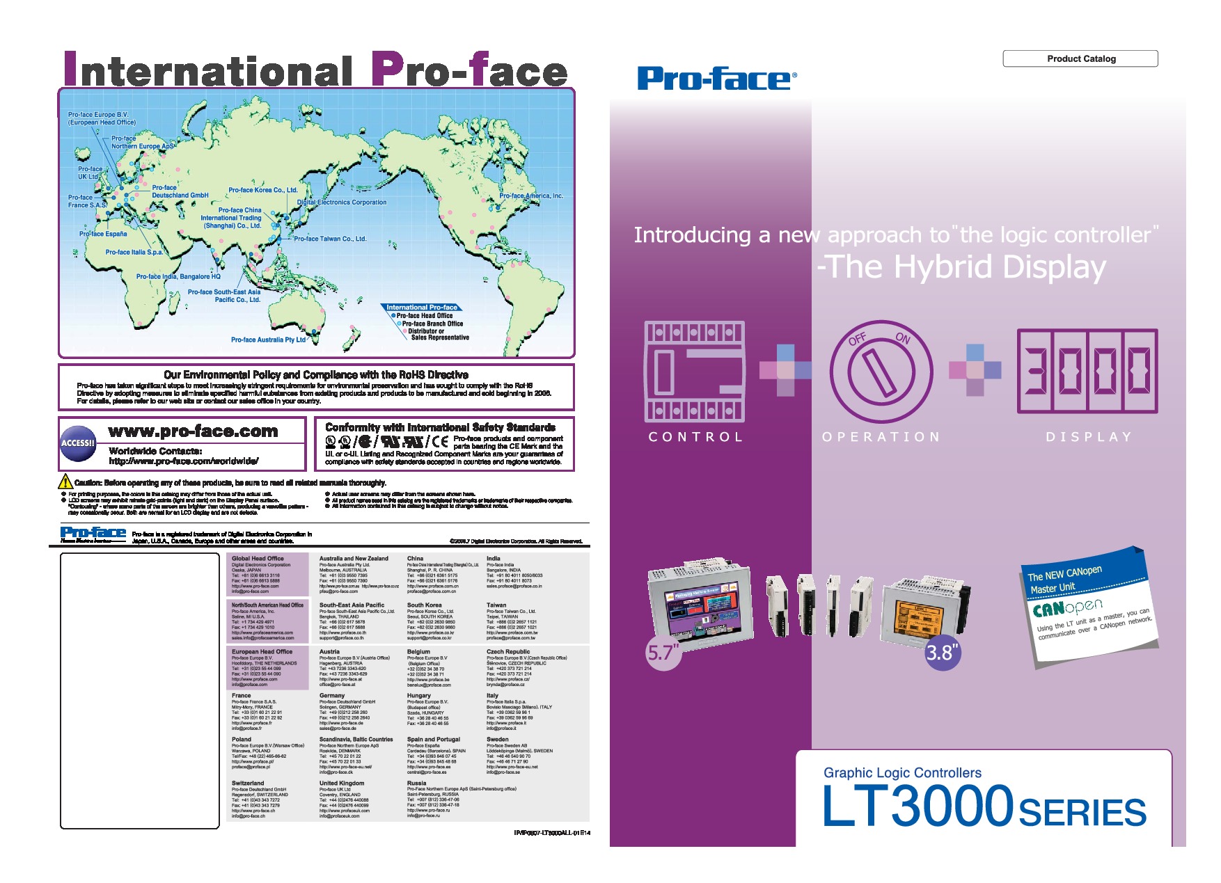 First Page Image of LT3300-L1-D24-C International Pro-Face LT3000 Catalog.pdf